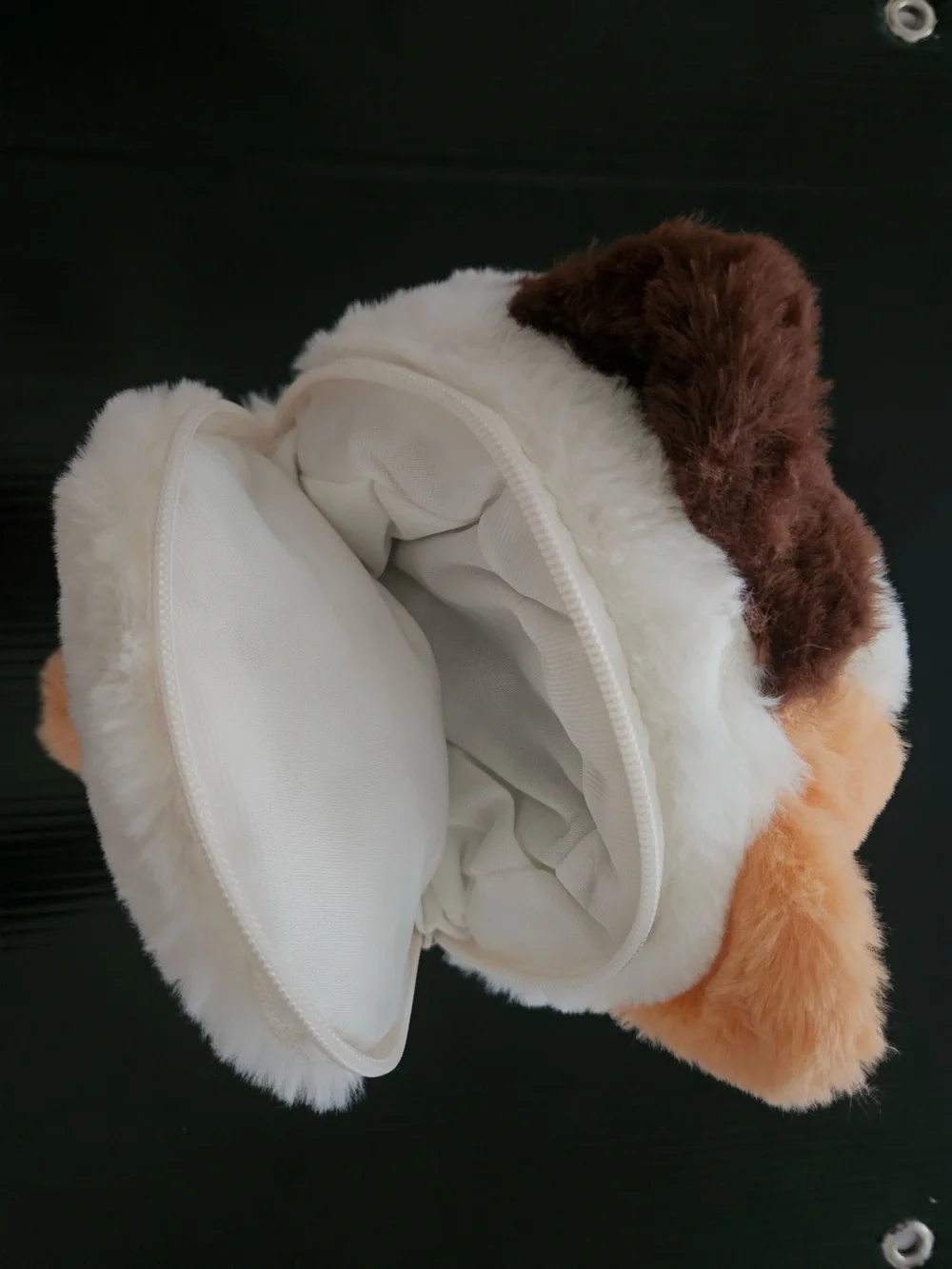 Plush Character Toy Keychain - White, Peach & Brown Baby three collection